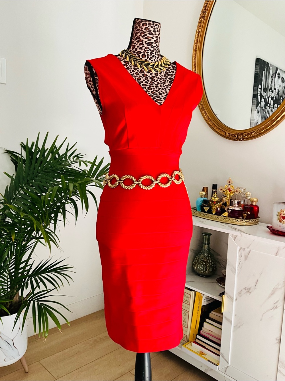 Red Bandage Bodycon Dress